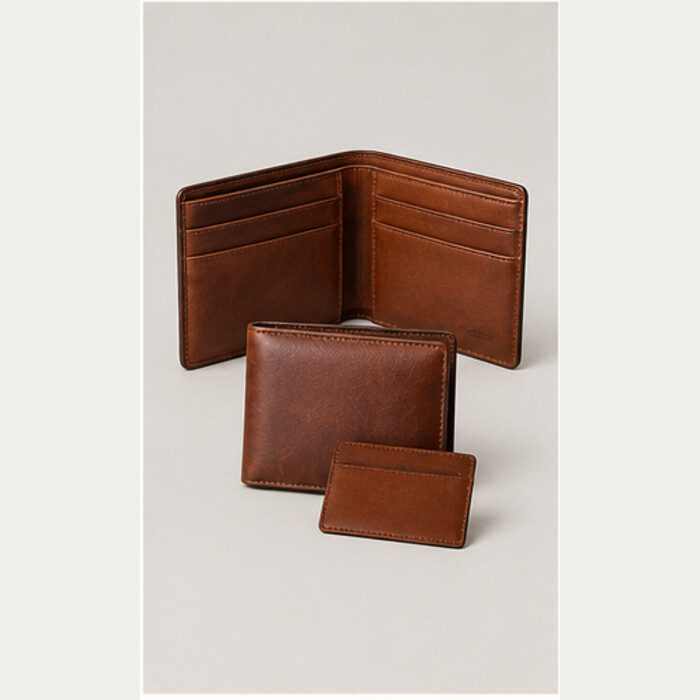 Leather Wallet Set