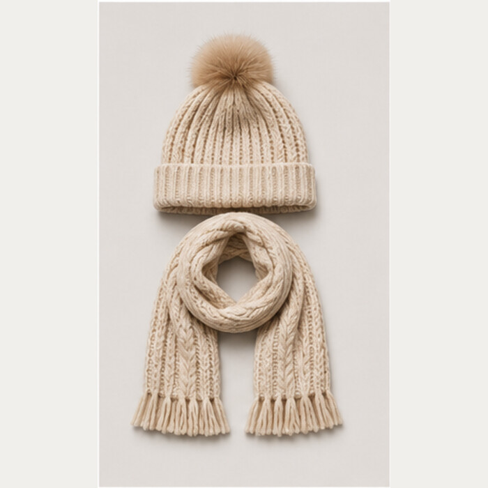 Winter Hat and Scarf Set